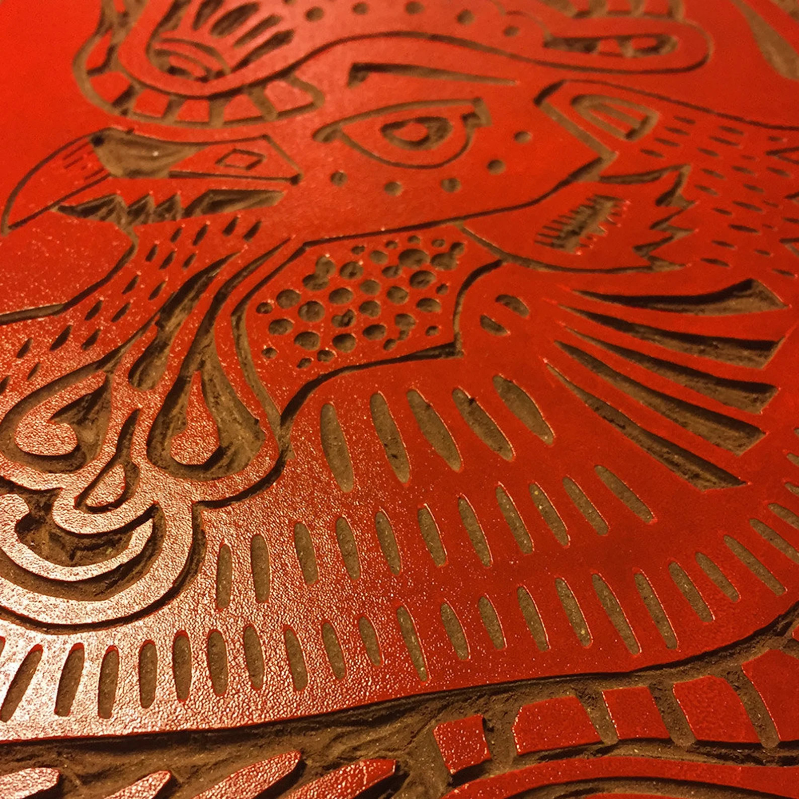 rooster_red_linocut