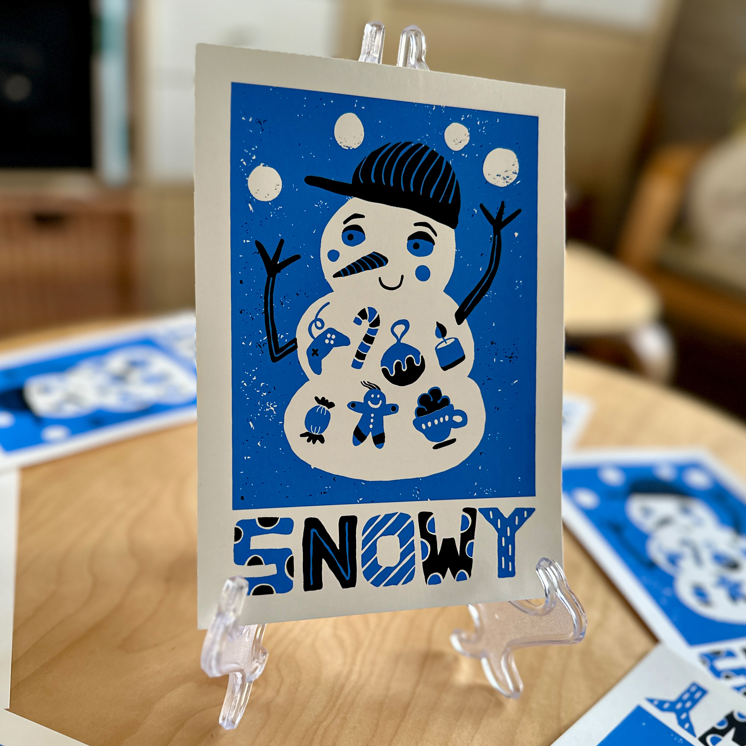 snowman print